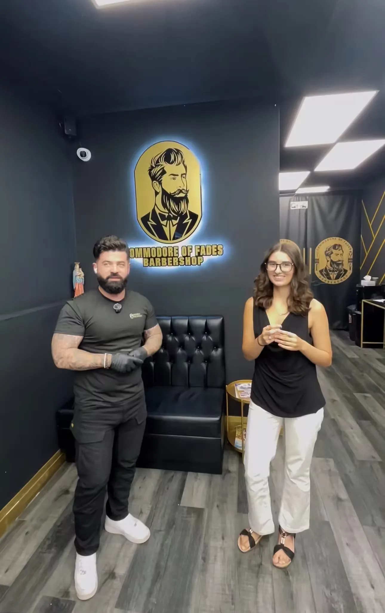 Inside Commodore of Fades Barbershop