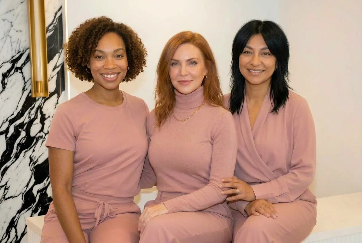 Three members of the med spa team